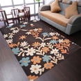 thumbnail image 1 of Rugsotic Carpets Hand Tufted Wool Eco-Friendly Area Rugs - 3'x5', Rectangle, Brown, Modern Contemporary Design, High Pile Handmade Anti Skid Rugs for Living Room, Bed Room (K00689), 1 of 6