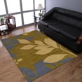 thumbnail image 1 of Rugsotic Carpets Hand Tufted Wool Eco-Friendly 3'x5' Area Rugs Rectangle Green Floral Modern High Pile Thick Handmade Anti Skid Indoor Rug for Living Room, Bedroom K00719, 1 of 6