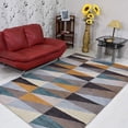 thumbnail image 1 of Rugsotic Carpets Hand Tufted Wool Eco-Friendly Area Rugs - 3'x5', Rectangle, Multicolor, Modern Contemporary Design, High Pile Handmade Anti Skid Rugs for Living Room, Bed Room (K00547), 1 of 9