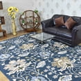 thumbnail image 1 of Rugsotic Carpets Hand Tufted Wool Eco-Friendly Area Rugs - 4'x6', Rectangle, Blue, Modern Contemporary Design, High Pile Handmade Anti Skid Rugs for Living Room, Bed Room (K00522), 1 of 9
