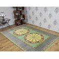 thumbnail image 1 of Rugsotic Carpets Hand Tufted Wool Eco-Friendly Area Rugs - 5'x7'6'', Rectangle, Green Brown, Modern Contemporary Design, High Pile Handmade Anti Skid Rugs for Living Room, Bed Room (K03111), 1 of 6