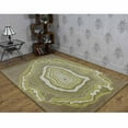 thumbnail image 1 of Rugsotic Carpets Hand Tufted Wool Eco-Friendly Area Rugs - 5'x7'6'', Rectangle, Light Brown Green, Modern Contemporary Design, High Pile Handmade Anti Skid Rugs for Living Room (K03116), 1 of 6