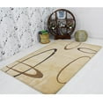 thumbnail image 1 of Rugsotic Carpets Hand Tufted Wool Eco-Friendly Area Rugs - 5'x7'6'', Rectangle, Light Brown, Modern Contemporary Design, High Pile Handmade Anti Skid Rugs for Living Room, Bed Room (K03165), 1 of 6