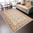 thumbnail image 1 of Rugsotic Carpets Hand Tufted Wool Eco-Friendly Area Rugs - 5'x8', Rectangle, Beige Ivory, Modern Contemporary Design, High Pile Handmade Anti Skid Rugs for Living Room, Bed Room (K0BG09), 1 of 6