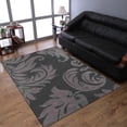 thumbnail image 1 of Rugsotic Carpets Hand Tufted Wool Eco-Friendly Area Rugs - 5'x8', Rectangle, Black Gray, Modern Contemporary Design, High Pile Handmade Anti Skid Rugs for Living Room, Bed Room (K00203), 1 of 5