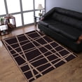 thumbnail image 1 of Rugsotic Carpets Hand Tufted Wool Eco-Friendly 5'x8' Area Rugs Rectangle Brown Contemporary Modern High Pile Thick Handmade Anti Skid Indoor Rug for Living Room, Bedroom K02001, 1 of 5