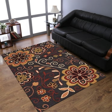 Rugsotic Carpets Hand Tufted Wool Eco-Friendly Area Rugs - 5'x8', Rectangle, Charcoal, Modern Contemporary Design, High Pile Handmade Anti Skid Rugs for Living Room, Bed Room (K00656)