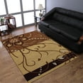 thumbnail image 1 of Rugsotic Carpets Hand Tufted Wool Eco-Friendly Area Rugs - 5'x8', Rectangle, Light Brown, Modern Contemporary Design, High Pile Handmade Anti Skid Rugs for Living Room, Bed Room (K00700), 1 of 5
