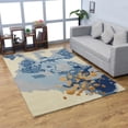 thumbnail image 1 of Rugsotic Carpets Hand Tufted Wool Eco-Friendly Area Rugs - 5'x8', Rectangle, Multicolor, Modern Contemporary Design, High Pile Handmade Anti Skid Rugs for Living Room, Bed Room (K00S18), 1 of 9