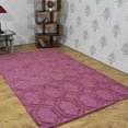 thumbnail image 1 of Rugsotic Carpets Hand Tufted Wool Eco-Friendly 5'x8' Area Rugs Rectangle Rose Contemporary Modern High Pile Thick Handmade Anti Skid Indoor Rug for Living Room, Bedroom K01005, 1 of 5