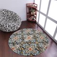thumbnail image 1 of Rugsotic Carpets Hand Tufted Wool Eco-Friendly Area Rugs - 6'x6', Round, Blue, Modern Contemporary Design, High Pile Handmade Anti Skid Rugs for Living Room, Bed Room (K00722), 1 of 6