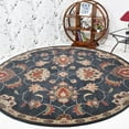 thumbnail image 1 of Rugsotic Carpets Hand Tufted Wool Eco-Friendly Area Rugs - 6'x6', Round, Charcoal, Modern Contemporary Design, High Pile Handmade Anti Skid Rugs for Living Room, Bed Room (K00659), 1 of 6