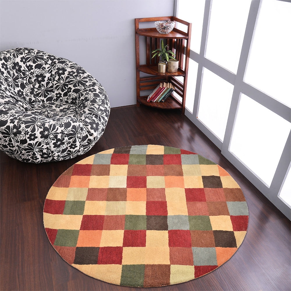 Rugsotic Carpets Hand Tufted Wool Eco-Friendly Area Rugs - 6'x6', Round ...