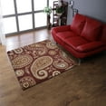 thumbnail image 1 of Rugsotic Carpets Hand Tufted Wool Eco-Friendly Area Rugs - 6'x6', Square, Brown, Modern Contemporary Design, High Pile Handmade Anti Skid Rugs for Living Room, Bed Room (K00501), 1 of 6