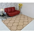 thumbnail image 1 of Rugsotic Carpets Hand Tufted Wool Eco-Friendly Area Rugs - 6'x9', Rectangle, Beige Brown, Modern Contemporary Design, High Pile Handmade Anti Skid Rugs for Living Room, Bed Room (K01004), 1 of 8