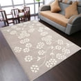 thumbnail image 1 of Rugsotic Carpets Hand Tufted Wool Eco-Friendly Area Rugs - 6'x9', Rectangle, Beige White, Modern Contemporary Design, High Pile Handmade Anti Skid Rugs for Living Room, Bed Room (K00513), 1 of 6