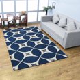 thumbnail image 1 of Rugsotic Carpets Hand Tufted Wool Eco-Friendly Area Rugs - 6'x9', Rectangle, Blue Beige, Modern Contemporary Design, High Pile Handmade Anti Skid Rugs for Living Room, Bed Room (K00S01), 1 of 5