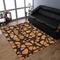thumbnail image 1 of Rugsotic Carpets Hand Tufted Wool Eco-Friendly Area Rugs - 6'x9', Rectangle, Brown Beige, Modern Contemporary Design, High Pile Handmade Anti Skid Rugs for Living Room, Bed Room (K00927), 1 of 5