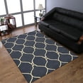 thumbnail image 1 of Rugsotic Carpets Hand Tufted Wool Eco-Friendly Area Rugs - 8'x10', Rectangle, Blue Beige, Modern Contemporary Design, High Pile Handmade Anti Skid Rugs for Living Room, Bed Room (K01004), 1 of 5