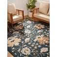 thumbnail image 1 of Rugsotic Carpets Hand Tufted Wool Area Rug, 8'x10', Blue, Modern High Pile Anti Skid for Living Room, Bedroom, 1 of 13