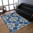 thumbnail image 1 of Rugsotic Carpets Hand Tufted Wool Eco-Friendly Area Rugs - 8'x11', Rectangle, Blue, Modern Contemporary Design, High Pile Handmade Anti Skid Rugs for Living Room, Bed Room (K00661), 1 of 6