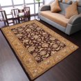 thumbnail image 1 of Rugsotic Carpets Hand Tufted Wool Eco-Friendly Area Rugs - 8'x11', Rectangle, Maroon Gold, Modern Contemporary Design, High Pile Handmade Anti Skid Rugs for Living Room, Bed Room (K00543), 1 of 6
