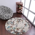 thumbnail image 1 of Rugsotic Carpets Hand Tufted Wool Eco-Friendly Area Rugs - 8'x8', Round, Beige, Modern Contemporary Design, High Pile Handmade Anti Skid Rugs for Living Room, Bed Room (K00671), 1 of 6