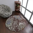 thumbnail image 1 of Rugsotic Carpets Hand Tufted Wool Eco-Friendly Area Rugs - 8'x8', Round, Brown, Modern Contemporary Design, High Pile Handmade Anti Skid Rugs for Living Room, Bed Room (K0A730), 1 of 5