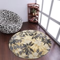 thumbnail image 1 of Rugsotic Carpets Hand Tufted Wool Eco-Friendly Area Rugs - 8'x8', Round, Gold, Modern Contemporary Design, High Pile Handmade Anti Skid Rugs for Living Room, Bed Room (K00651), 1 of 6