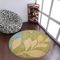 thumbnail image 1 of Rugsotic Carpets Hand Tufted Wool Eco-Friendly Area Rugs - 8'x8', Round, Green, Modern Contemporary Design, High Pile Handmade Anti Skid Rugs for Living Room, Bed Room (K00719), 1 of 6