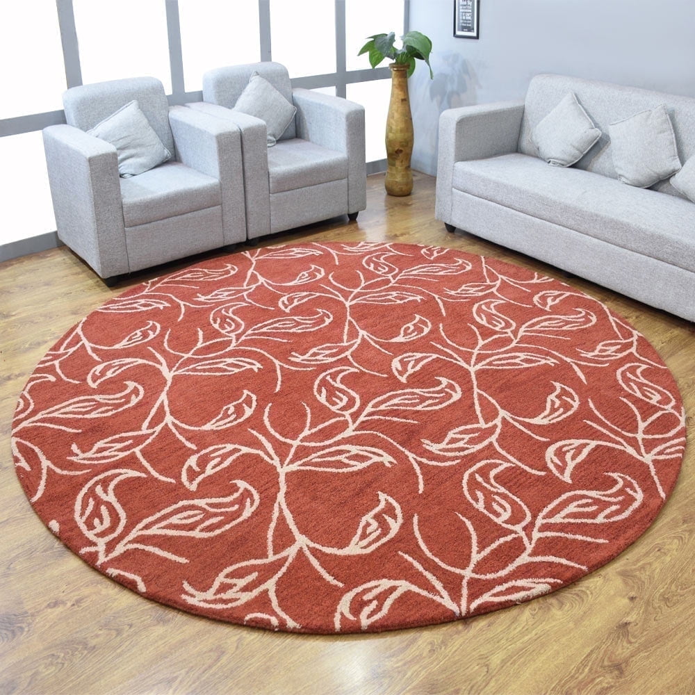 Rugsotic Carpets Hand Tufted Wool Eco-Friendly Area Rugs - 8'x8', Round ...
