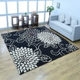 thumbnail image 1 of Rugsotic Carpets Hand Tufted Wool Eco-Friendly Area Rugs - 8'x8', Square, Black, Modern Contemporary Design, High Pile Handmade Anti Skid Rugs for Living Room, Bed Room (K00664), 1 of 10