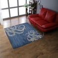 thumbnail image 1 of Rugsotic Carpets Hand Tufted Wool Eco-Friendly Area Rugs - 8'x8', Square, Blue Beige, Modern Contemporary Design, High Pile Handmade Anti Skid Rugs for Living Room, Bed Room (K00512), 1 of 7
