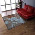 thumbnail image 1 of Rugsotic Carpets Hand Tufted Wool Eco-Friendly Area Rugs - 8'x8', Square, Gray Blue, Modern Contemporary Design, High Pile Handmade Anti Skid Rugs for Living Room, Bed Room (K00514), 1 of 7