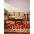 thumbnail image 1 of Rugsotic Carpets Hand Tufted Wool Eco-Friendly Area Rugs - 9'x12', Rectangle, Red Beige, Modern Contemporary Design, High Pile Handmade Anti Skid Rugs for Living Room, Bed Room (K00106), 1 of 11