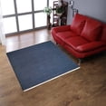 thumbnail image 1 of Rugsotic Carpets Eco-Friendly Woven Hand Woven Kilim Flat Weave Blue Solid Area Rug, 10'x10' Square, Antimicrobial, 1 of 6
