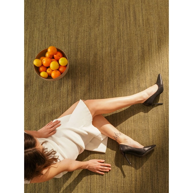 Rugsotic Carpets Handmade Rugs Hand Woven Kilim Square 10'x10' Olive Wool for Indoor Use