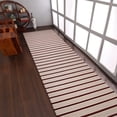 thumbnail image 1 of Rugsotic Carpets Eco-Friendly Woven Hand Woven Kilim Flat Weave Cream Red Contemporary Area Rug, 2'6''x10' Runner, Antimicrobial, 1 of 5