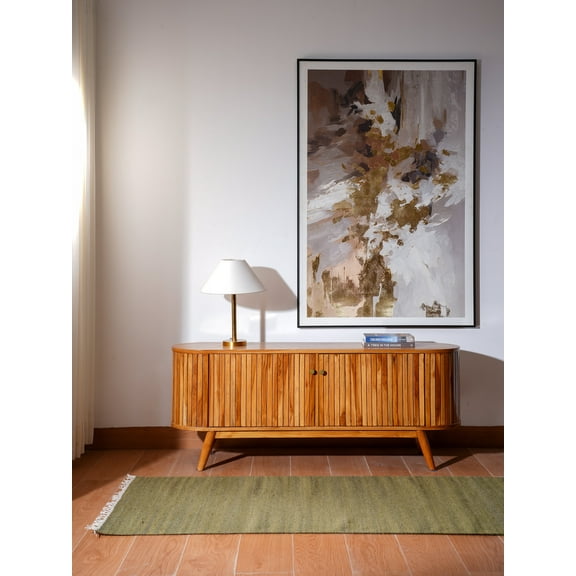 Rugsotic Carpets Handmade Rugs Hand Woven Kilim Runner 2'6''x10' Olive Wool for Indoor Use