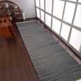 thumbnail image 1 of Rugsotic Carpets Eco-Friendly Woven Hand Woven Kilim Flat Weave Silver Solid Area Rug, 2'6''x10' Runner, Antimicrobial, 1 of 5