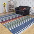 thumbnail image 1 of Rugsotic Carpets Eco-Friendly Woven Hand Woven Kilim Flat Weave Multicolor Contemporary Area Rug, 4'x6' Rectangle, Antimicrobial, 1 of 8