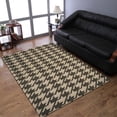 thumbnail image 1 of Rugsotic Carpets Eco-Friendly Woven Hand Woven Kilim Flat Weave Cream Green Contemporary Area Rug, 5'4''x7'10'' Rectangle, Antimicrobial, 1 of 5