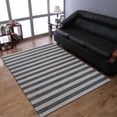 thumbnail image 1 of Rugsotic Carpets Eco-Friendly Woven Hand Woven Kilim Flat Weave Cream Silver Contemporary Area Rug, 6'7''x9'10'' Rectangle, Antimicrobial, 1 of 5