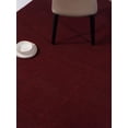 thumbnail image 1 of Rugsotic Carpets Eco-Friendly Woven Hand Woven Kilim Flat Weave Burgundy Solid Area Rug, 6'x6' Square, Antimicrobial, 1 of 7