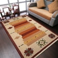thumbnail image 1 of Rugsotic Carpets Handmade Rugs Hand Woven Kilim Rectangle 6'x9' White Burgundy Wool for Indoor Use, 1 of 5