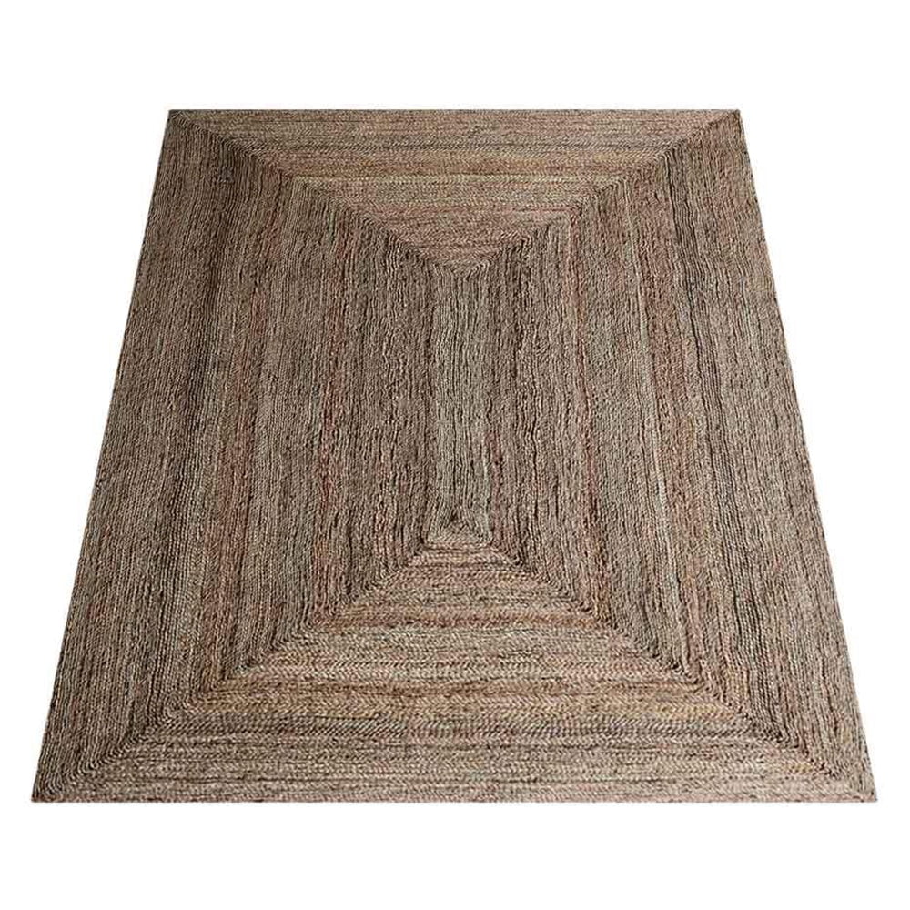 Rugsotic Carpets Hand Woven Jute 4'x6' Area Rug Contemporary Beige J00022