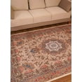 thumbnail image 1 of Rugsotic Carpets Hand Woven Printed Cotton & Polyester 5'x8' Area Rug Oriental Multicolor WP0001, 1 of 9