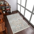 thumbnail image 1 of Rugsotic Carpets Machine Woven Crossweave Area Rugs - 1'8''X2'10'', Rectangle,Ivory,Classic Oriental Traditional , Low Pile Machine Made Area Rugs For Living Room, Bed Room (M00067), 1 of 6