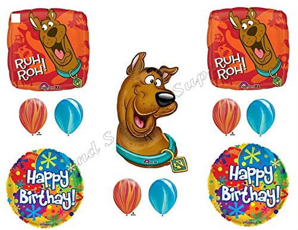 Ruh Roh SCOOBY DOO Happy Birthday Party Balloons Decoration Supplies