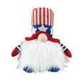 thumbnail image 1 of Ruhiku GW 4th of July Patriotic Gnome Decor 8" - Handcrafted Flocking Vintage Doll Indoor/Outdoor Holiday Decor for Mantel, Gift Giving & Tabletop Displays, 1 of 7